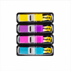 Post-it Index 683-4AB, 4x35 marque-pages assortis