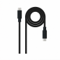 Câble USB-C Nanocable USB 3.2 Gen2x2 20 Gbit/s 100 W noir 0,5 m