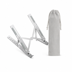 Ewent EW1266 foldable laptop stand, silver