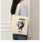 Safta K-Pop Demon Hunters Star zip tote bag beige