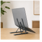Support de bureau Aisens réglable pour ordinateur portable et tablette, gris foncé