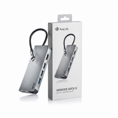 NGS Wonder Dock 8 adaptateur USB-C 8 en 1