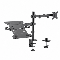 Ewent support de bureau pour 1 moniteur et 1 portable