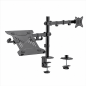 Ewent support de bureau pour 1 moniteur et 1 portable
