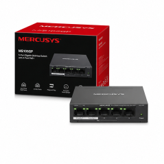 Mercusys MS105GP Switch Gigabit 5 ports PoE+