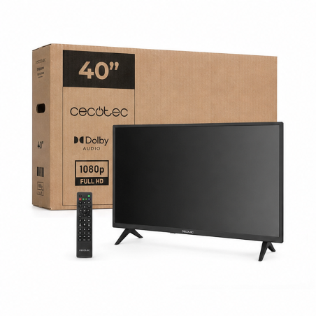 Cecotec TV LED 40" HD, 3 HDMI, 2 USB | Cecotec