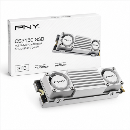 PNY CS3150 2 To M.2 NVMe avec dissipateur blanc