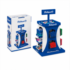 Pelikan school display stand, 364 pieces