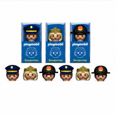Dohe Playmobil exposant 24 taille-crayons acier