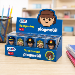 Dohe Playmobil 24-count pencil sharpener display