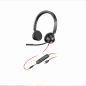 HP Poly Blackwire 3225 Stereo USB-C Headset with USB-C/A Adapter
