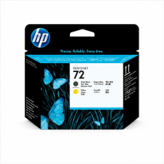 HP 72 DesignJet Printhead Matte Black Yellow