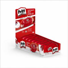 Pritt roller adhésif permanent 8,4 mm x 10 m, lot de 8