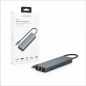 Dock USB-C Aisens 9 en 1 gris 20 cm