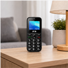 SPC Fortune 2 4G black mobile phone with SOS