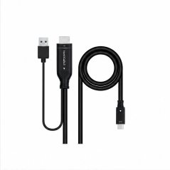 Nanocable HDMI to USB-C Cable 1.8 m Black
