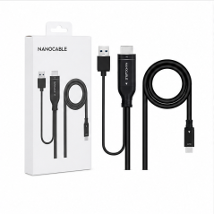 Nanocable HDMI to USB-C Cable 1.8 m Black