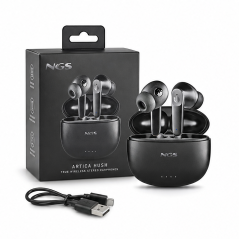 NGS Artica Hush écouteurs Bluetooth 5.3 ANC noirs