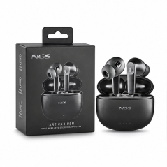 NGS Artica Hush Bluetooth 5.3 ANC earbuds black