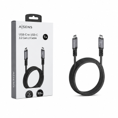 Câble USB-C Aisens 7 m 60 W 5 Gbit/s 4K noir