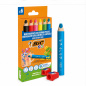Bic Kids Multisurfaces Pack of 6 Coloring Pencils with Sharpener