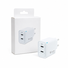 Coolbox 35W GaN Wall Charger, 2 x USB-C