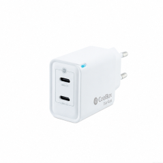 Coolbox 35W GaN Wall Charger, 2 x USB-C