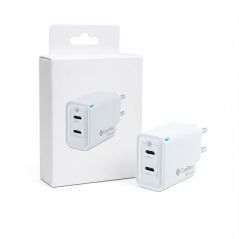 Coolbox chargeur mural 35W GaN 2 x USB-C