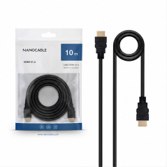 Câble HDMI Nanocable V1.4 10 m noir | A/M-A/M