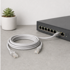 Nanocable câble réseau RJ45 Cat.6 FTP gris 20 m