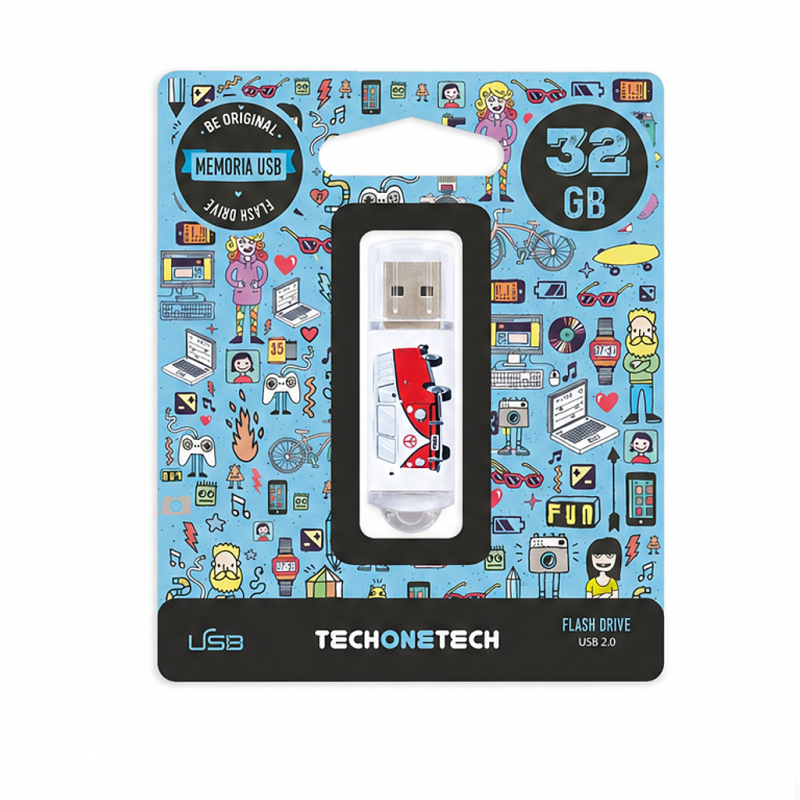 TechOneTech Camper Van Van USB 2.0 32GB