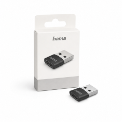 Adaptateur USB-C Hama USB-A vers USB-C, lot de 3