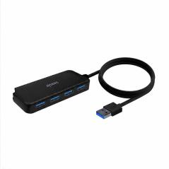 Aisens USB 3.0 4-Port Hub Black 60 cm