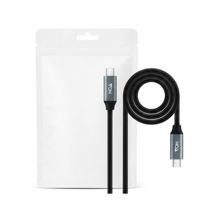 Câble USB-C Nanocable 1 m 100 W 20 Gbps noir