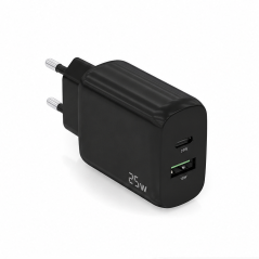 Chargeur Aisens 25 W USB-C et USB-A, noir