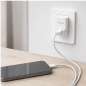 Nanocable Chargeur USB-C/PD 20W + USB-A/QC, blanc