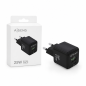 Aisens GaN 25W USB-C and USB-A Charger, Black