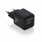 Chargeur Aisens GaN 25 W USB-C et USB-A, noir