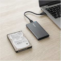 Tooq boîtier externe 2,5 USB 3.0 5 Gbps gris