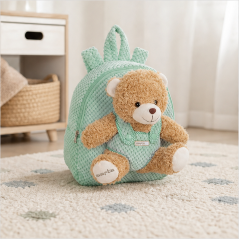 Safta Sac à dos préscolaire avec ourson turquoi