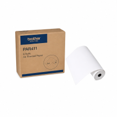 Brother PAR411 papier thermique A4 d’origine, lot de 6