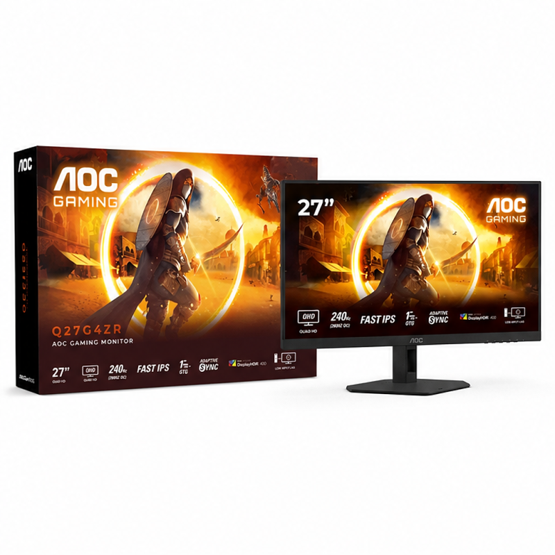Moniteur gaming AOC Q27G4ZR 27" Fast IPS QHD 240 Hz