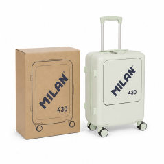 Milan 430 Hard Shell Cabin Suitcase 55 cm Green