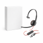 HP Poly Blackwire 3210 mono USB-C headset with USB-C/A adapter