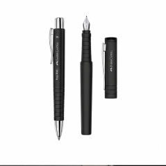 Faber-Castell Poly Black Set, Ballpoint + Fountain