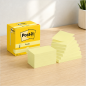Post-it Z-Notes 76 x 127 mm, light yellow, 12-pack