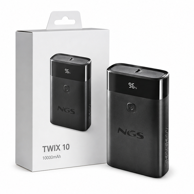 NGS TWIX 10 10000mAh Power Bank 22.5W USB-C USB-A