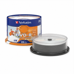 Verbatim DVD-R imprimables 16x 4,7 Go - 25 unités
