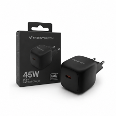 Energy Sistem 45W GaN USB-C Charger Black Compact