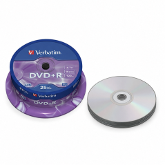 Verbatim DVD+R 16x 4,7 Go - Boîtier de 25